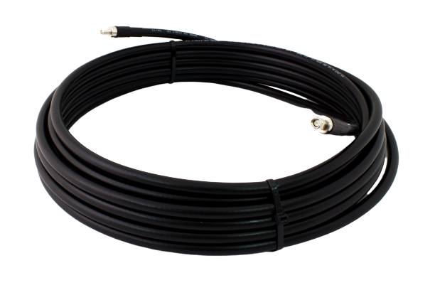 RF400 low-loss 50 Ohm coaxial cable 15 m with SMA connectors